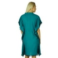 thumbnail image 4 of Bimba Women Cotton Kaftan With Pom Pom Tassels Short Caftan Beach Coverup, 4 of 5