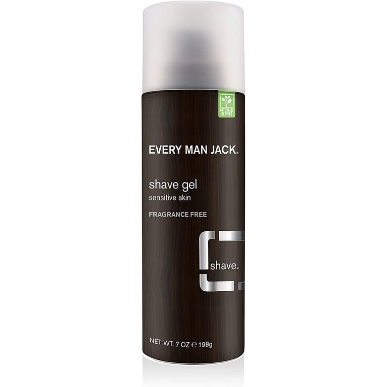 Every Man Jack Shave Gel Sensitive Skin Fragrance Free, 7.0 oz