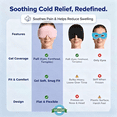 thumbnail image 7 of Migraine Cooling Sleep Mask: Cold Gel Eye Mask for Puffy Eyes, Headache & Surgery Recovery – Reusable Soft Ice Pack for Bedtime Relaxation, Tension Relief and Stress Care (PINK), 7 of 7