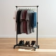 thumbnail image 6 of IRIS Portable Single-Rod Height Adjustable Clothes Rack with Lockable Wheels, Rolling Garment, 6 of 9