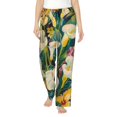 thumbnail image 1 of Balery Tropical Floral Jungle Pantalones de pijama para mujer, pijamas ultraligeros, pantalones de estar por casa-3X-Large, 1 of 6