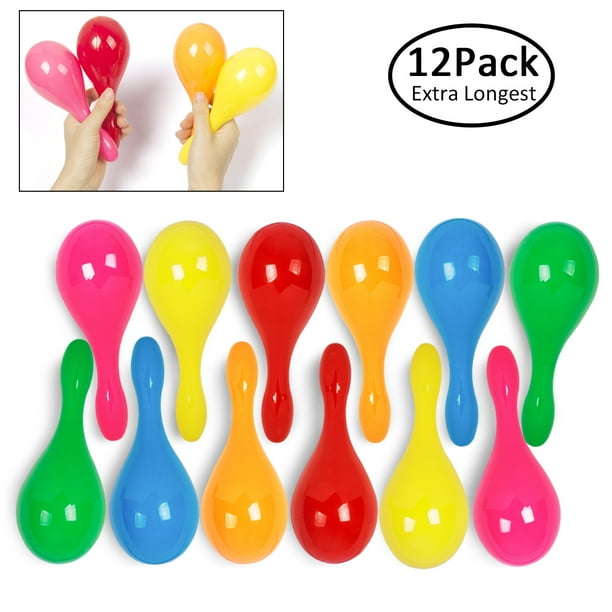 Maracas for Kids Mexican Maraca Neon Colorful Maracas Bulk for Fiesta