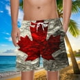 thumbnail image 2 of Pantalones Cortos para Hombre Cintura Elástica con Bolsillos Pantalones Cortos de Longitud de Rodilla Impresos, Cordón Elástico Casual Beach Y Pantalones Deportivos, 2 of 7