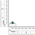 thumbnail image 4 of 2 Tone 14K Rose Gold Plated 925 Sterling Silver Oval Shape Green Nano Emerald and Round Shape Lab Grown Diamond Women Ring (0.85 Cttw) Ring Size - 9.5, 4 of 5