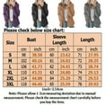 thumbnail image 2 of Women Hoodie Jacket Long Sleeve Zipper Sweatshirt Fluffy Fleece Coat Cardigan Hooded Sweatshirt Outwear, 2 of 4