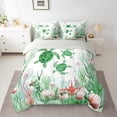 thumbnail image 2 of Feelyou Cute Sea Turtle Bedding Comforter Set 7pcs for Teen, Kawaii Coral Starfish King Bedding Sets, Green Watercolor Reversible Bed Sheets, Super Cozy Room Decor, 2 of 8