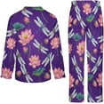 thumbnail image 6 of Top-kevin Women Long Sleeve Pajama Set Comfy Pjs Sets Floral Tiger Cute 2 Piece Lounge Set, 6 of 12