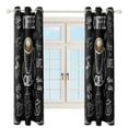 thumbnail image 4 of Coffee Pattern Window Blackout Curtain 3d Printed Blackout Curtain Bedroom Living Room Hotel Window 2 Panel Shade, 4 of 6