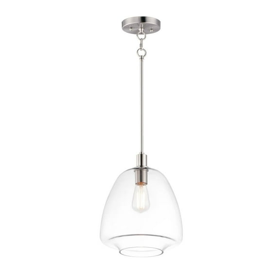11116CLSN Maxim Lighting Babylon - 14.25 Inch 1 Light Pendant-Satin Nickel Finish    -Traditional Installation