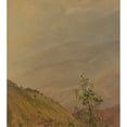 thumbnail image 2 of Frederic Edwin Church 20x22 Black Ornate Framed Double Matted Museum Art Print Titled: Landscape VI (1865), 2 of 5