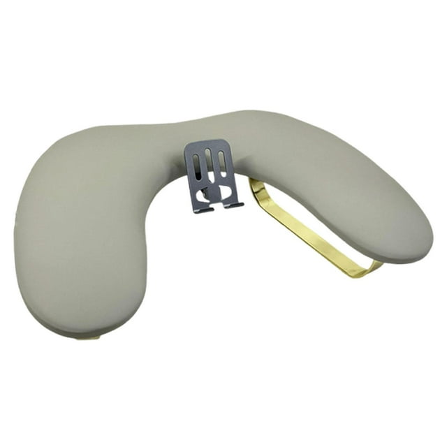 Reposabrazos para accesorios de tecnología de uñas, práctico reposamanos para uñas con soporte para teléfono Gris