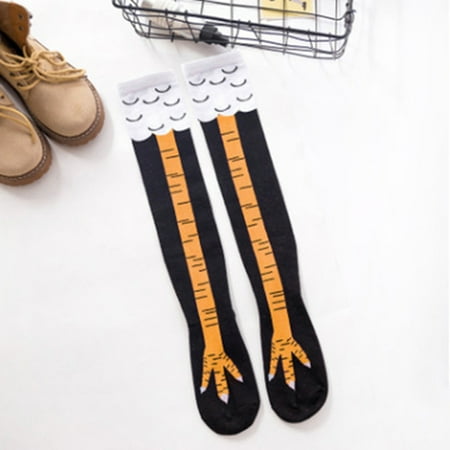 

Stockings cartoon socks fashion but knee-length socks chicken foot socks F WA