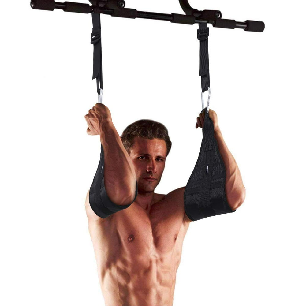 WALFRONT Arm Hanging Ab Belt, Sling AB Pull Up Straps