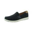 thumbnail image 1 of ECCO Mens Lite Moc Leather Slip On Loafers Navy 44 Medium (D), 1 of 3