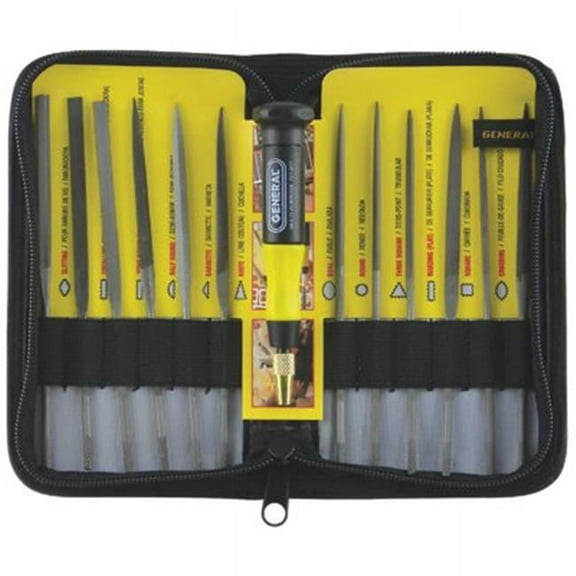 General Tools 318-707475 Needle File Set 12Pc