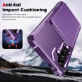 thumbnail image 6 of Dteck Wallet Case for Samsung Galaxy S23 FE, Military Grade Drop Protection Flip Leather Cover Card Slot Holder with Kickstand, Purple, 6 of 6
