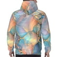 thumbnail image 7 of Fotbe Men's Hoodie with Pastel Abstract Fluid Art Pattern - Kangaroo Pocket Pullover Hooded Sweatshirt, Perfect for Daily Wear, Travel, and Home-Medium, 7 of 7