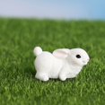 thumbnail image 2 of Realistic Resin Rabbit Micro Ornament - Durable, Weather-Resistant - for Miniature Gardens, Terrariums, Fairy Decor, 2 of 2