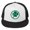 Black/ White/ Black, variant on Classic Structured multiple color option St Patrick's Day Shamrrock / Lucky Trucker Cap, Fun Hat Gift (Charcoal)
