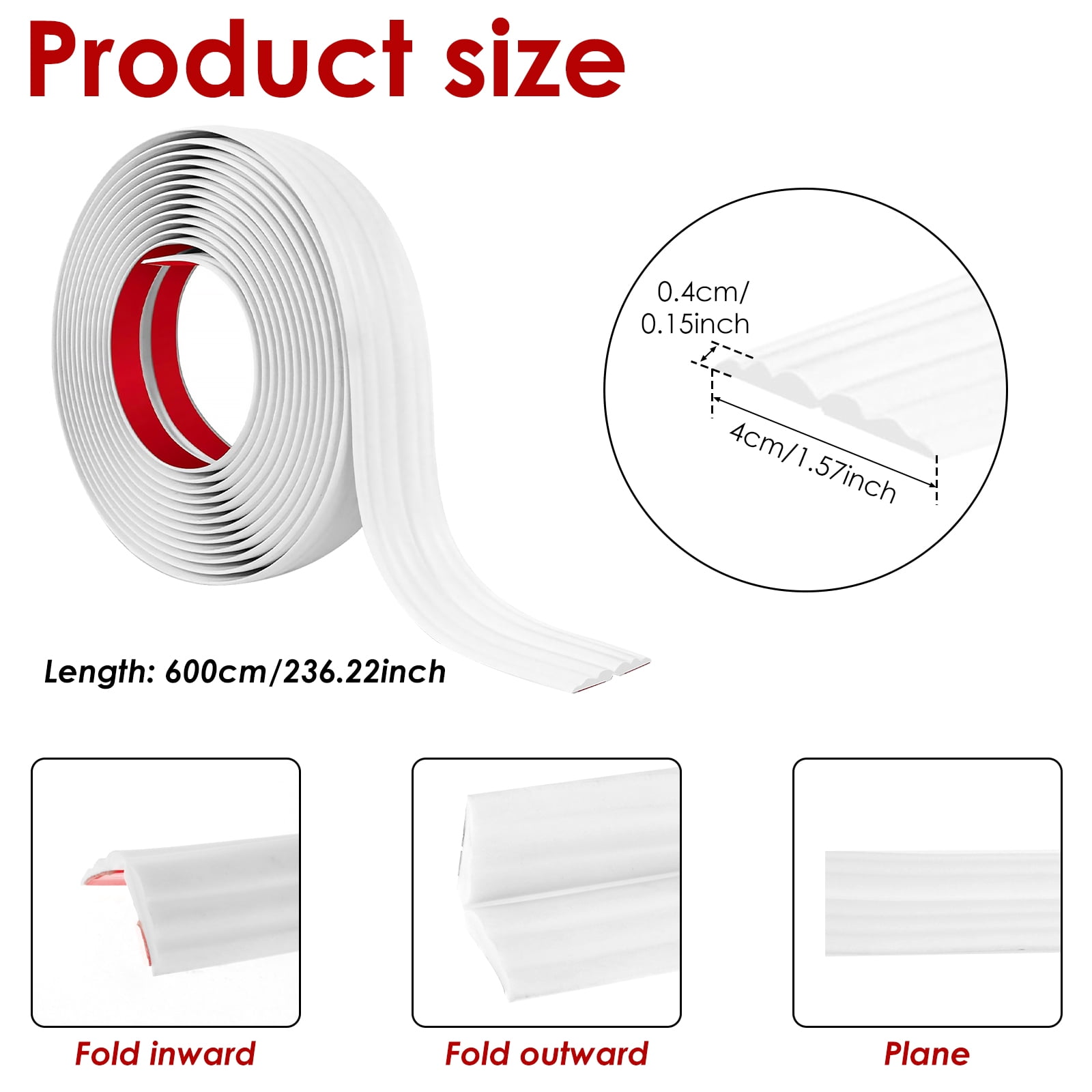 Wall Corner Protector Self Adhesive Wall Edge Trim Peel and Stick Corner Molding Trim Flexible Corner Edge Guard Easy to Install Wall Corner Guard for Wall Edge Table Corners