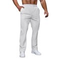 thumbnail image 2 of Men's Solid Color Loose Sweatpants Men's Casual Fashion Sweatpants, 2 of 5
