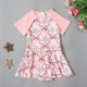 thumbnail image 5 of Traje de baño de una pieza para mujer, conjuntos de bikini para mujer, niñas pequeñas, moda, lindo estampado, manga corta, cremallera, falda de surf playera, traje de baño para niñas, 5 of 9