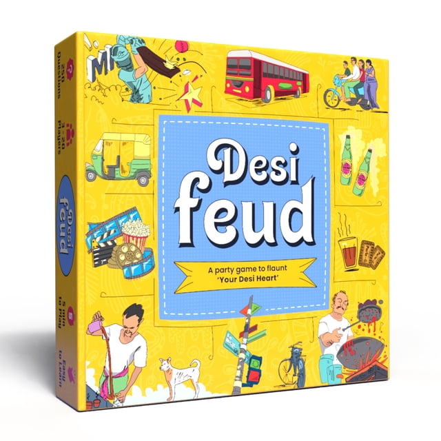 Juego de mesa Desi Feud Ultimate Survey Gameshow for Family
