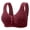 Red, variant on Womens Bras Front Closure Wireless Comfort Daily Bra Push Up Bras for Women