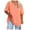 Orange, variant on Women's V Neck T Shirts Summer Half Sleeve Tees Casual Loose Fit Cotton Tunic Tops Light Pink, L