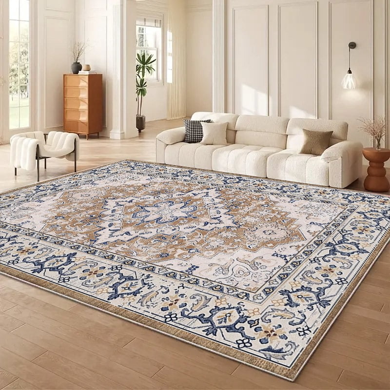 TECHVIDA 5x7 Area Rugs for Living Room Rugs, Modern Abstract Machine Washable Vintage Rugs,Non Slip Carpet,Modern Carpet for Bedroom Dining Room Farmhouse Home