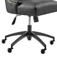 thumbnail image 6 of Modway Empower Channel Tufted Vegan Leather Office Chair in Black Black, 6 of 9