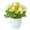 Yellow, variant on Visland Artificial Potted Plant Decorative Plastic Rose Flower Table Simulation Bonsai for Restaurant Home