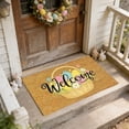 thumbnail image 4 of EGNMCR Easter Outdoor Entrance Doormat Easter Decorative Mat Easter Egg Rug Welcome Mat Absorbent Doormat Thickened Silicone Non-Slide For Spring Decor Home Entryway Polyester holiday carpet, 4 of 6