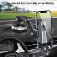 thumbnail image 3 of Injueey Soporte para teléfono de coche, soporte plegable portátil con cerradura, soporte ajustable con ventosa para teléfono móvil de 360 Teléfono y Comunicación, 3 of 6