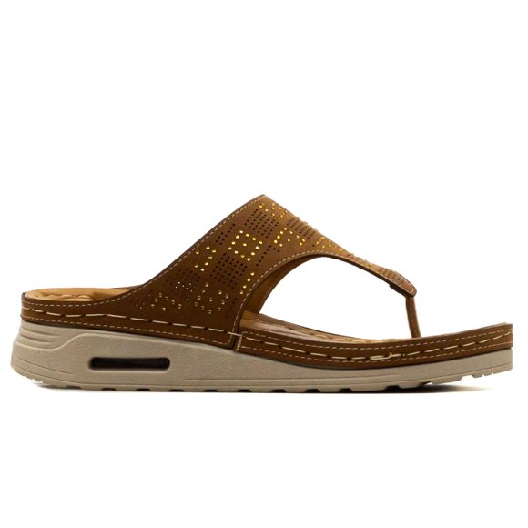 Sandalias Flexmas para Mujer 1016 ocre 23.5
