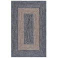 thumbnail image 2 of SAFAVIEH Braided Kennedy Bordered Reversible Area Rug, Natural/Blue, 8' x 10', 2 of 11