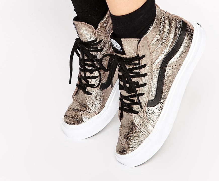 black leather vans size 6