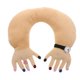 thumbnail image 1 of GOOHOCHY Almohada de avión: Accesorios portátiles para dormir en el coche en forma de U para aviones - Divertidas almohadas ergonómicas de peluche con forma de mano, 1 of 8
