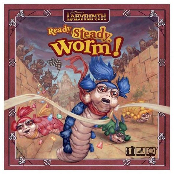 River Horse Games RHGLAB007 Jim Hensons Ready, Steady, Worm Board Game