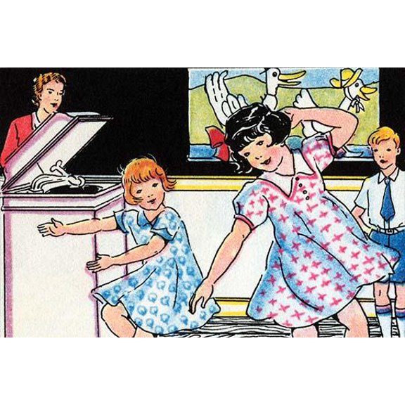 Dancing Lessons-Fine Art Canvas Print (20" x 30")