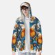 thumbnail image 2 of Fotbe Spring Butterfly Flowers Chaqueta con Protección Solar UPF 50+ para Hombre y Mujer, Camisa con Capucha y Bolsillos-Small, 2 of 7