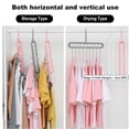 thumbnail image 3 of yuHome 3 Pack Magic 9-Hole Hangers Closet Organizer and Wardrobe Storage Space Saving Multifunctional Travel Hanger 360 Rotating Hanger Heavy Duty Plastic Hanger for Coats Wardrobe Organization, 3 of 10