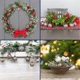 thumbnail image 3 of AuldHome Design Farmhouse Ball Ornaments (Set of 6, 2", Antique Gold); Distressed Metal Tin Glass Ball Vintage Style Christmas Decorations, 3 of 10