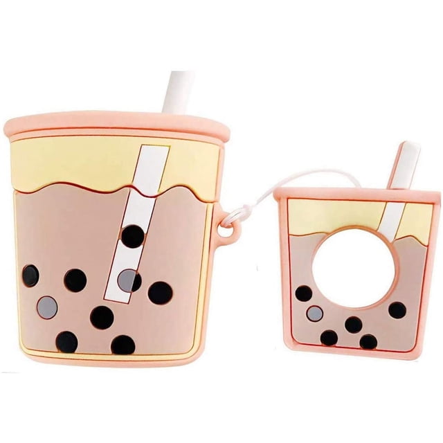 AirPods Pro Case para Milk Tea, Sweet Boba Tea, Airpods Pro Case, 3D Kawaii Funda protectora de silicona para Apple Airpods Pro Case para niñas Niños Niños Ormromra WMZL-1169
