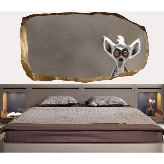 Startonight 3D Mural Wall Art Photo Decor What's up, Guys? Amazing Dual View Surprise Wall Mural Wallpaper for Bedroom Funny Wall Paper Art Gift Large 47.24 ‘’ By 86.61 ‘’