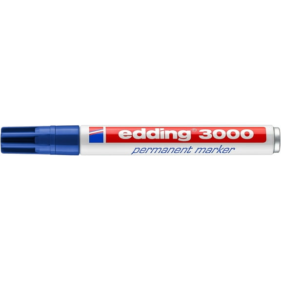 Edding Permanent Marker - Blue, 3000, Bullet Nib