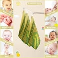 thumbnail image 3 of 3 Pack Vintage Oil Painting Sunflower Baby Muslin Wash cloths, Retro Flower Field Soft Absorbent Face Towels Burp Cloths Cotton Bath Wipes Infant Wash Cloth for Newborn Boys Girls, 3 of 7
