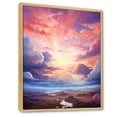 thumbnail image 2 of Designart "Whimsical Cloud Scenery I" Sky Floater Framed Canvas Art Print, 2 of 5