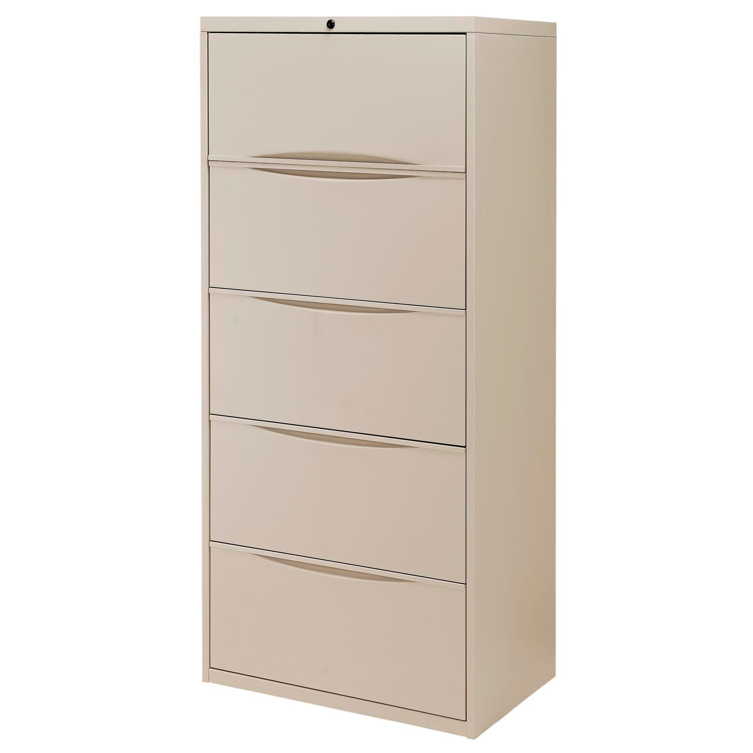 Famous Brand LF-30-5D-PUTTY 30 Premium Lateral File Cabinet 5 Drawer Putty