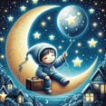 thumbnail image 1 of Wish Upon a Star - DIY Diamond Painting, 1 of 6